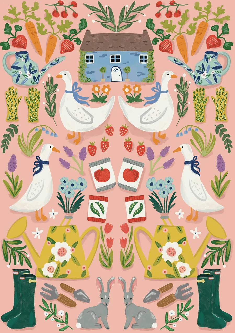 Cottage — illustration by Charlotte Chapman