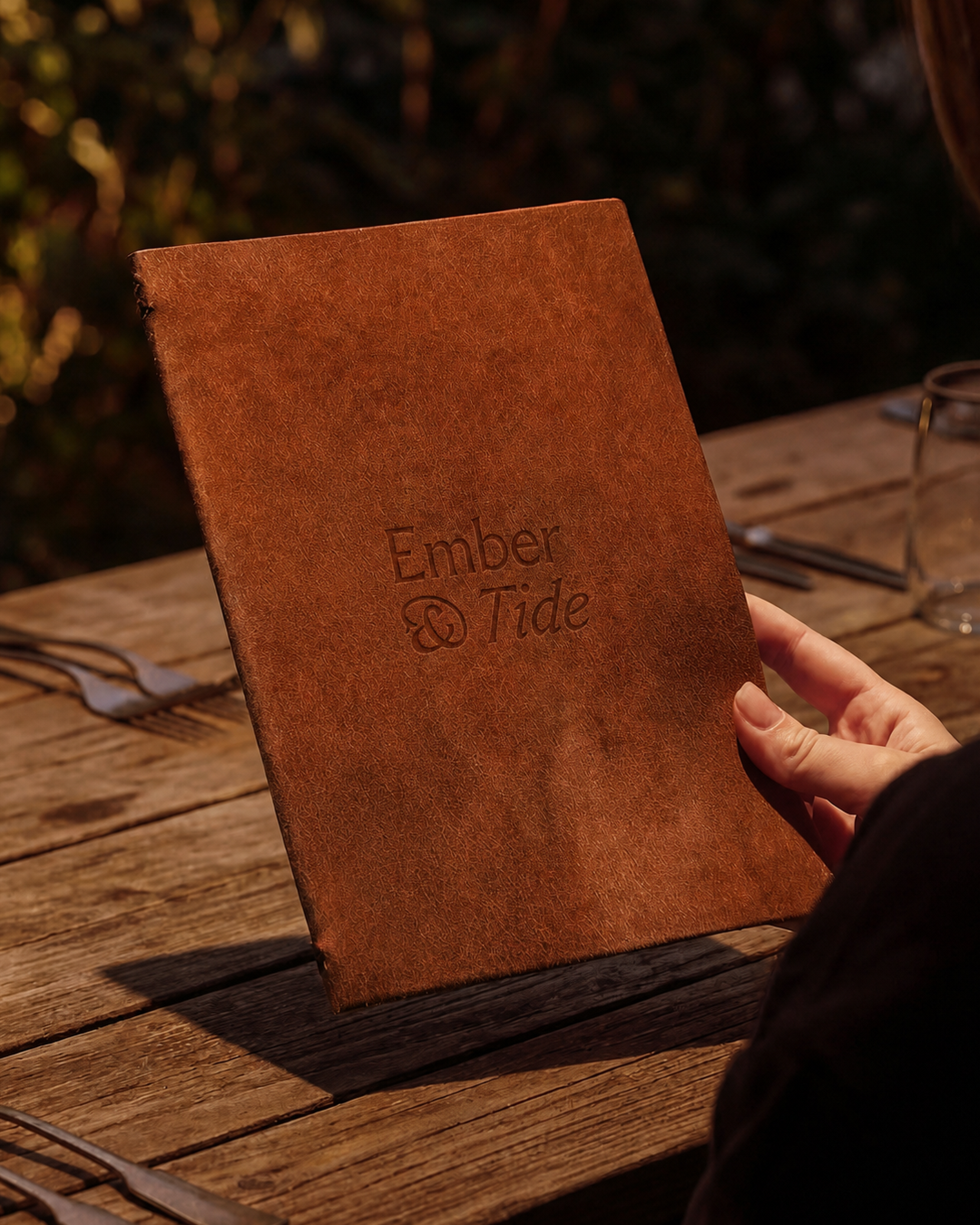 leather menu